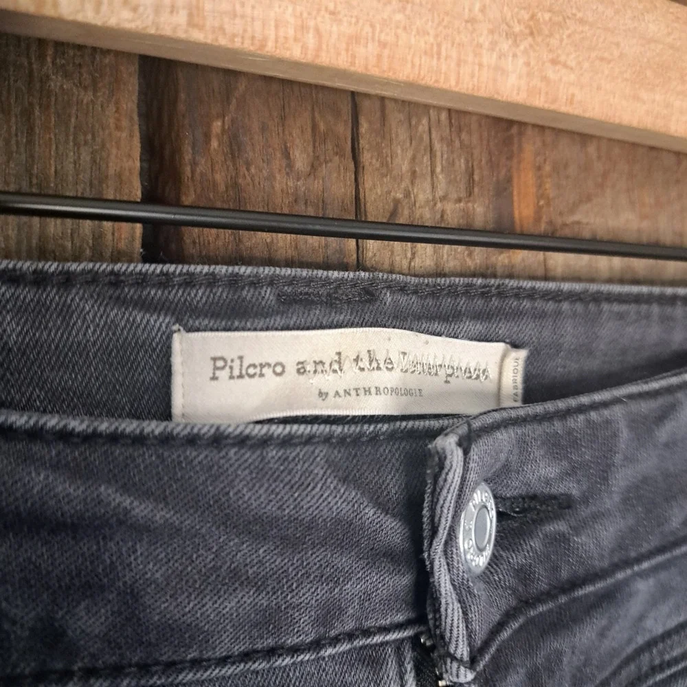Indie Sleaze Grunge Normcore Anthropologie Pilcro Womens 33 Jeans High Rise Gray